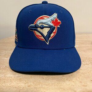 Fitted- 6 7/8: USED Toronto Blue Jays 20 Year Anniversay Mitchell & Ness Liberty